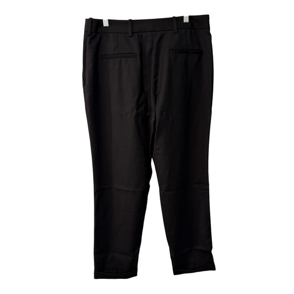 NWT! Nili Lotan 10 Slouchy $575 Virgin Wool Montana Dress Pants Pleated Black - Picture 7 of 13